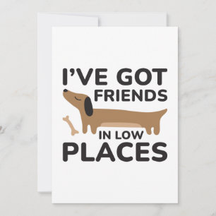 I’ve Got Friends In Low Places Thank You Card