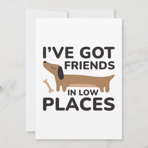 Iâve Got Friends In Low Places Thank You Card