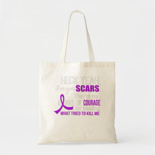 I’Ve Got Scars They Are My Badges Of Courage Alzhe Tote Bag
