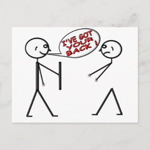 I 'VE GOT YOUR BACK ! POSTCARD