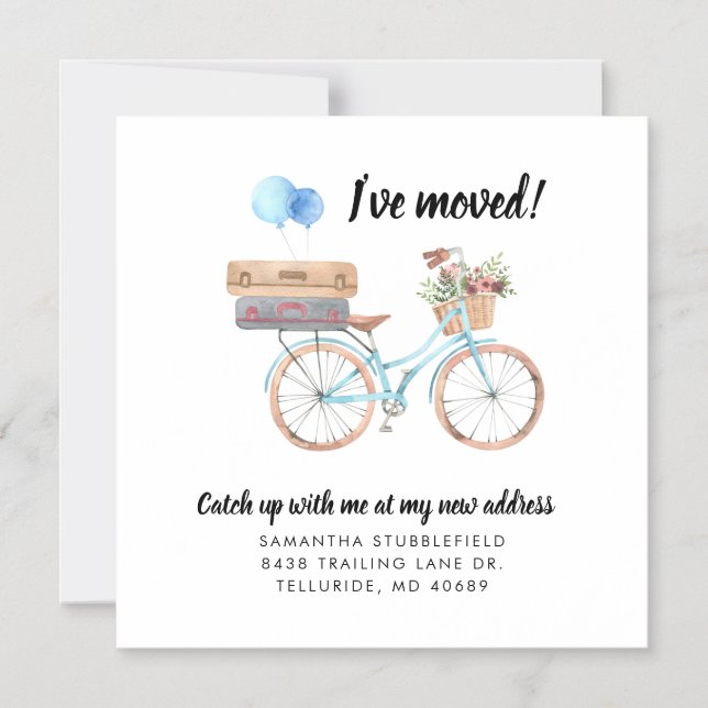 I’ve Moved Home Address Moving Announcement Magnet (Front)