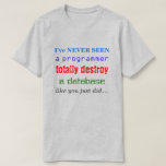 [ Thumbnail: "I’Ve Never Seen a Programmer Totally Destroy..." T-Shirt ]