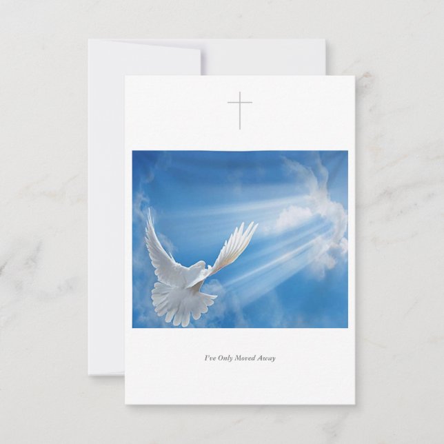 I’ve only moved away thank you card (Front)