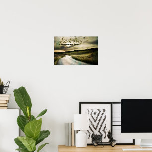 "I visualize my goals" Motivation Affirmation Poster