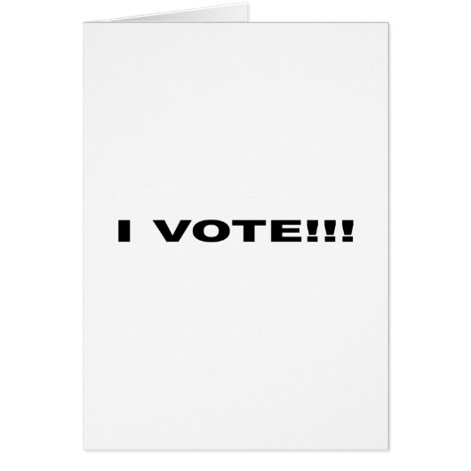 I VOTE!!! (Front)