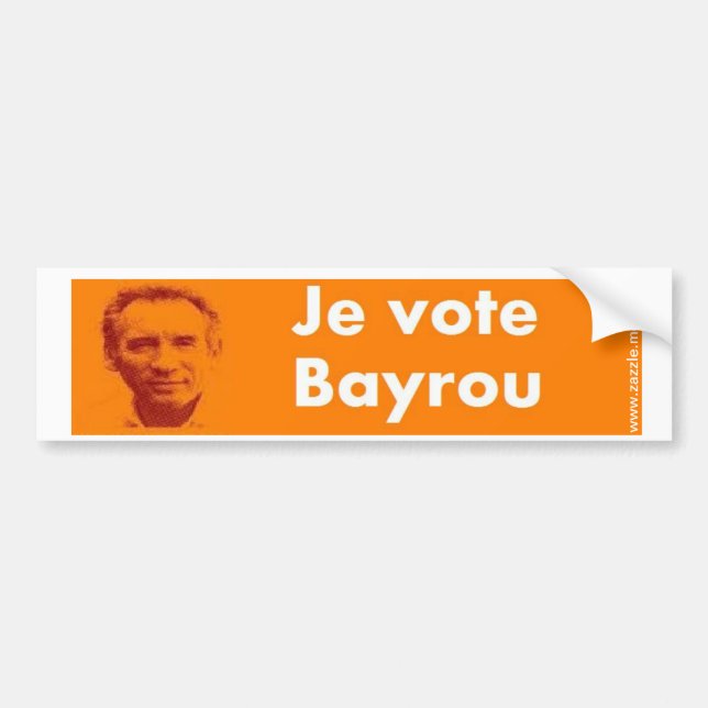 I vote Bayrou Bumper Sticker (Front)