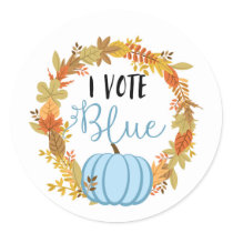 I VOTE BLUE Gender Reveal Baby Shower Game Labels