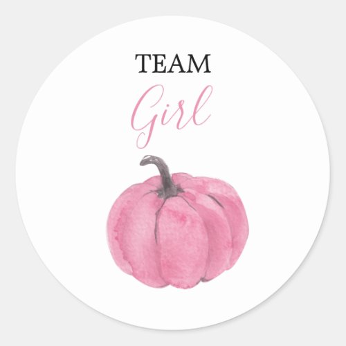 I VOTE Blush Pink Gender Reveal Baby Shower Game Classic Round Sticker