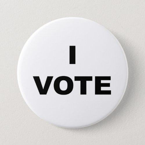 I Vote Button