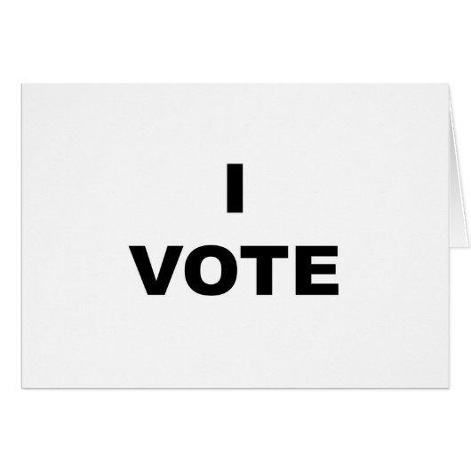 I VOTE CARDS (Front Horizontal)