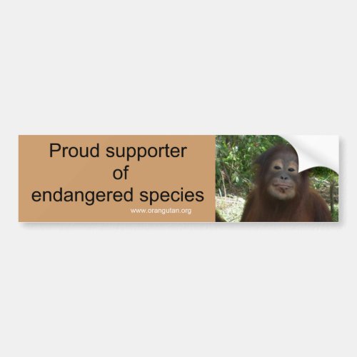 I Vote for Wildlife Conservation Bumper Sticker