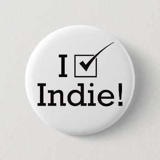 I Vote Indie Pinback Button
