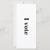 "I vote" Intention Card (Front)