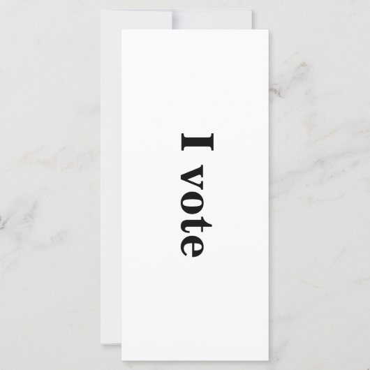 "I vote" Intention Card (Front)
