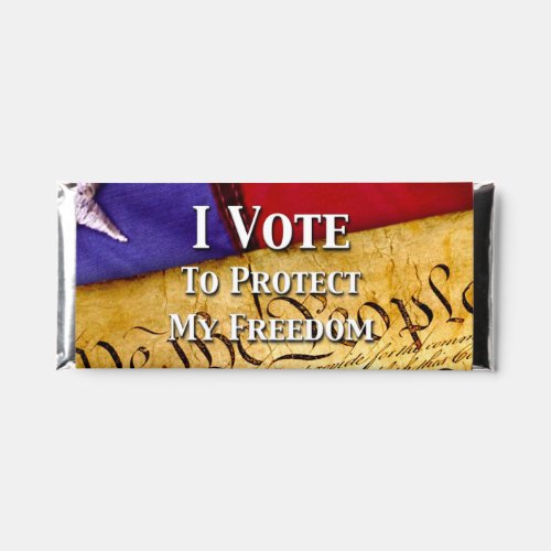 I Vote To Protect My Freedom Hershey Bar Favors