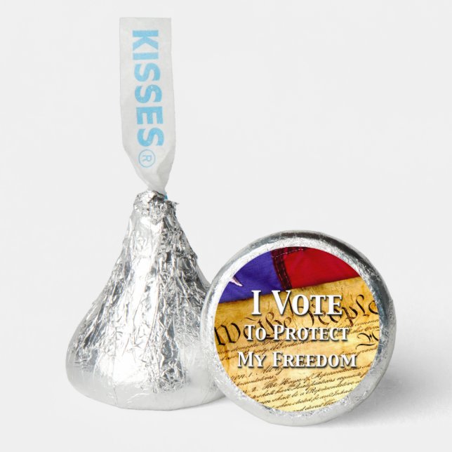 I Vote To Protect My Freedom Hershey®'s Kisses® (Front)