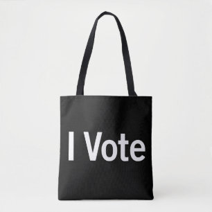 I Vote Tote - White Text