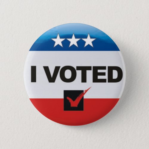 I Voted 2020 Election Day Simple Non_Partisan Pinback Button