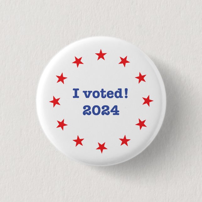 I voted! 2024 button (Front)