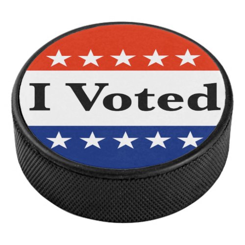 I Voted 2024 Elections Hockey Puck