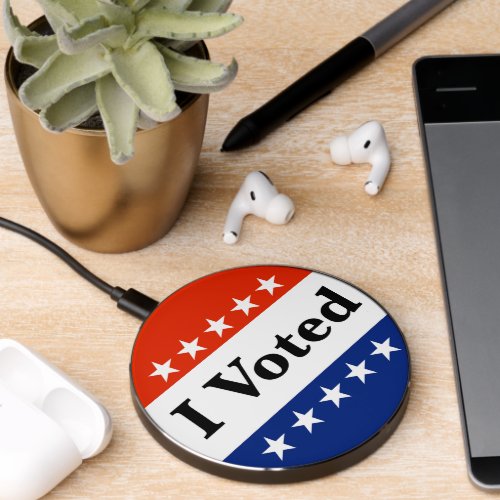 I Voted 2024 Elections Wireless Charger
