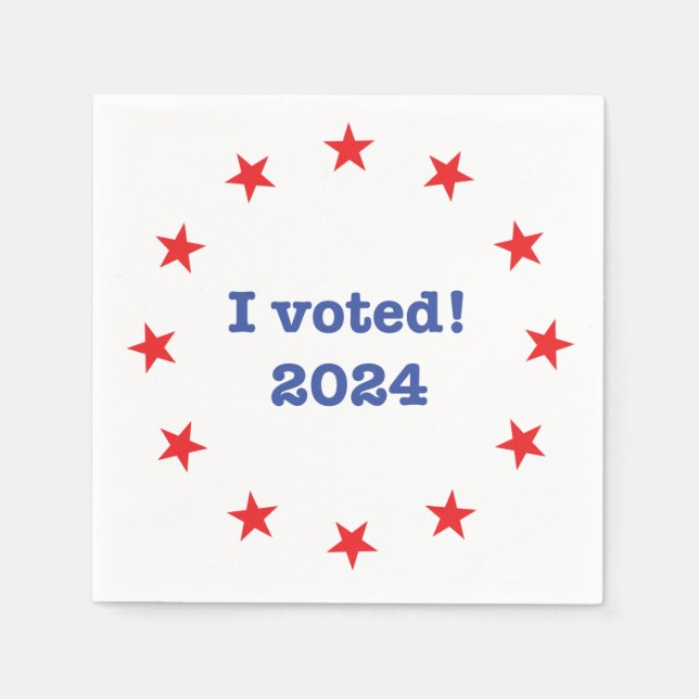 I voted! 2024 napkins (Front)