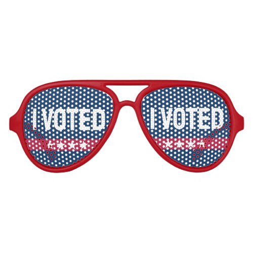 I Voted 2024_ Patriotic American Election  Aviator Sunglasses