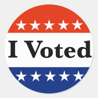 I Voted 2026 Elections Classic Round Sticker