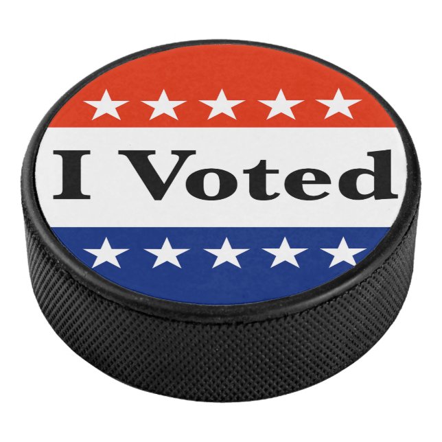 I Voted 2026 Elections Hockey Puck (3/4)