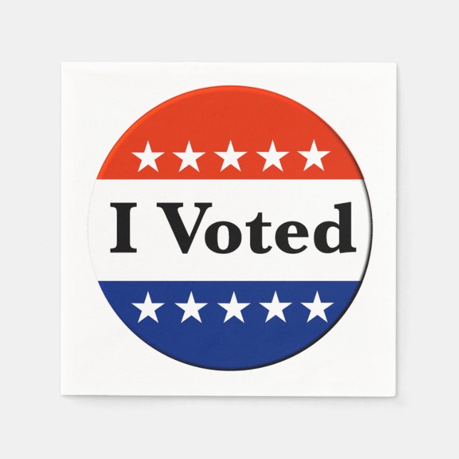 I Voted 2026 Elections Napkins (Front)