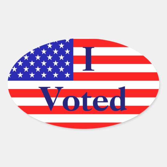 I Voted American Flag Election Stickers Zazzle