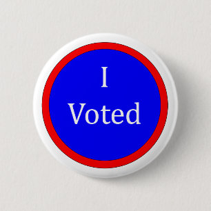 I Voted Blue Button