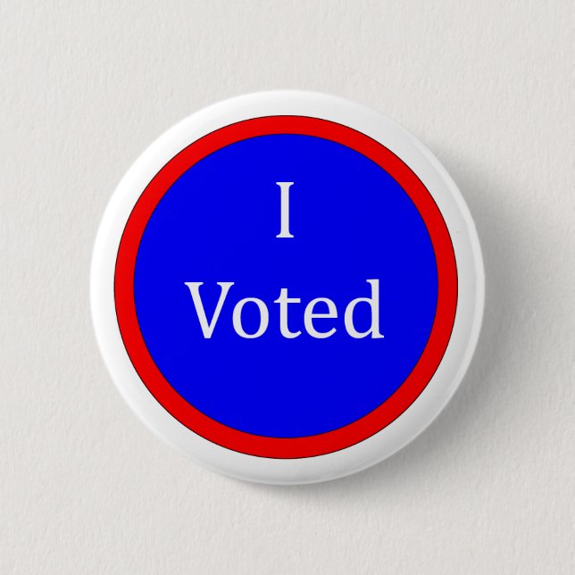 I Voted Blue Button (Front)