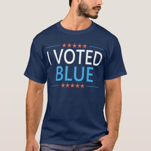 I Voted Blue Democrat T_Shirt