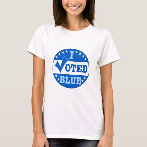I Voted Blue Democratic Party T_Shirt