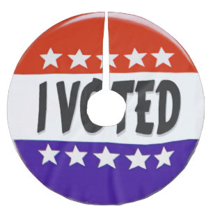 I Voted Brushed Polyester Tree Skirt