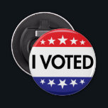 I Voted Button 2024 Election Bottle Opener<br><div class="desc">I Voted Button 2024 Election bottle opener</div>