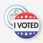 I Voted Button 2024 Election Bottle Opener<br><div class="desc">I Voted Button 2024 Election bottle opener</div>