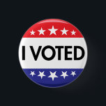 I Voted Button USA Election Red White Blue<br><div class="desc">I Voted Button USA Election Red White Blue</div>