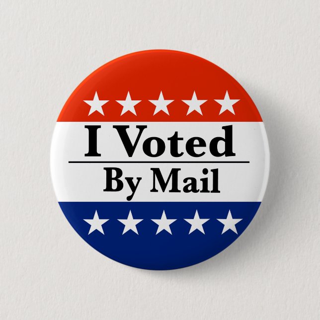 I Voted By Mail Button (Front)