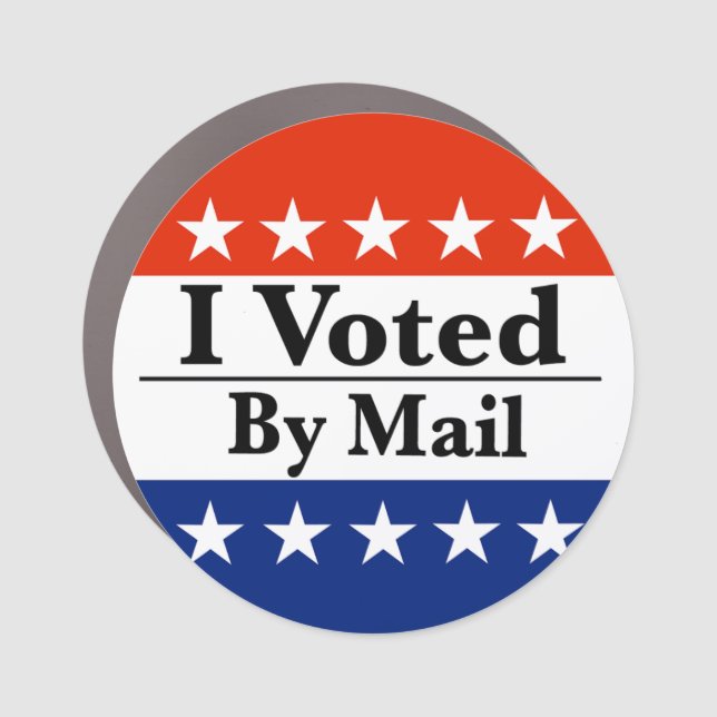 I Voted By Mail Car Magnet (Front)