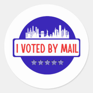 I Voted by Mail Classic Round Sticker