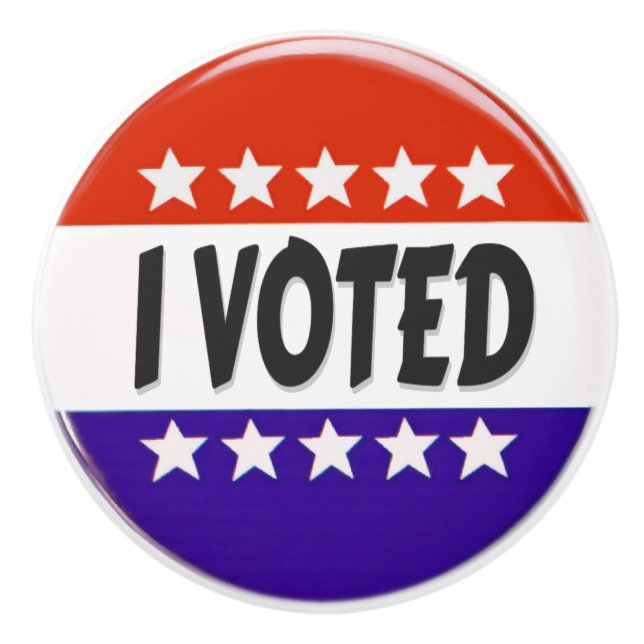 I Voted Ceramic Knob (Front)