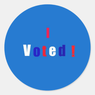I voted! classic round sticker