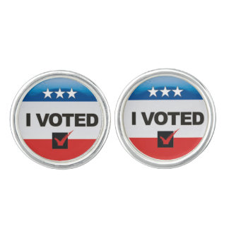 I Voted • Commemorative • Memento • First Election Cufflinks
