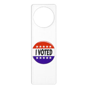 I Voted Door Hanger