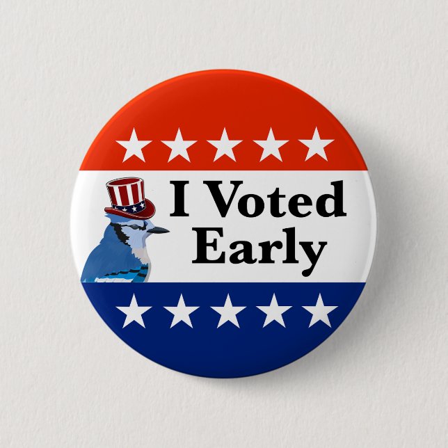 I Voted Early 2026 Elections Button (Front)