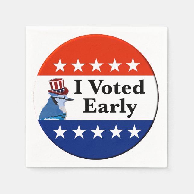 I Voted Early 2026 Elections Napkins (Front)