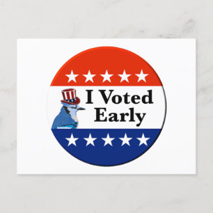 I Voted Early 2026 Elections Postcard