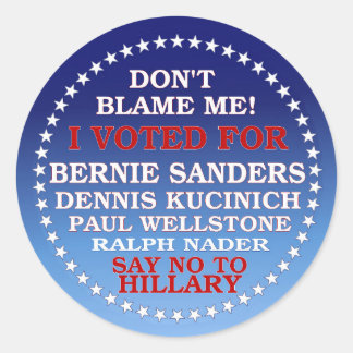 I Voted for Bernie! Classic Round Sticker